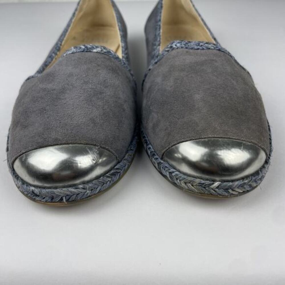 Stuart Weitzman Sz 6.5 Blue Mirror‎ Cap Toe Preppy Academia Classic Luxury - Picture 3 of 16